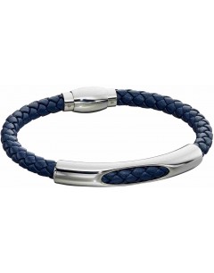 Mon-bijou - D5279 - Bracelet cuir en acier inoxydable