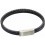 Mon-bijou - D5321 - Bracelet cuir en acier inoxydable