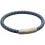 Mon-bijou - D5325 - Bracelet cuir en acier inoxydable