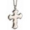 Mon-bijou - D4665 - Collier croix en acier inoxydable
