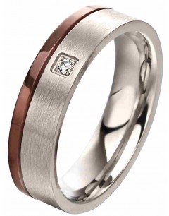 Mon-bijou - D3669 - Bague en acier inoxydable