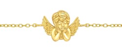 Mon-bijou - FF40952 - Bracelet ange plaqué Or en argent 925/1000