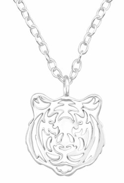 Collier tigre en argent