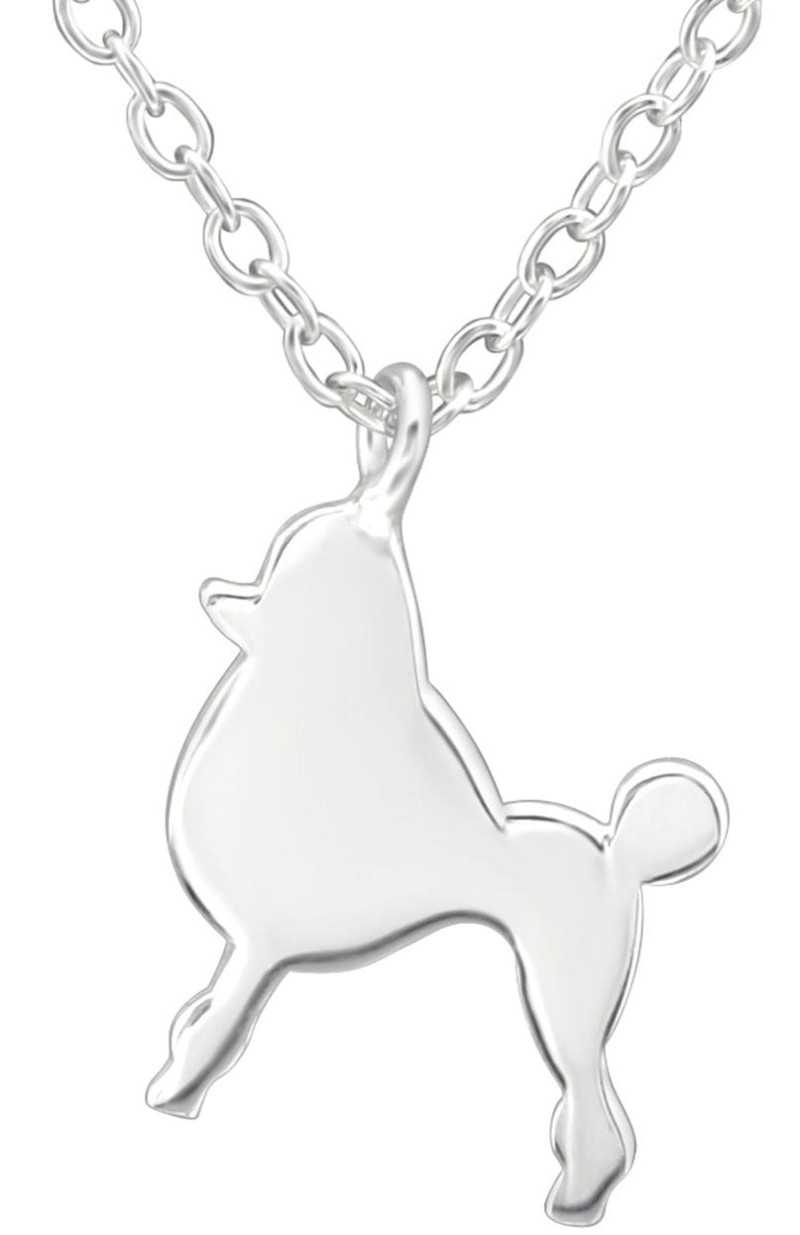 Collier caniche royal en argent 925