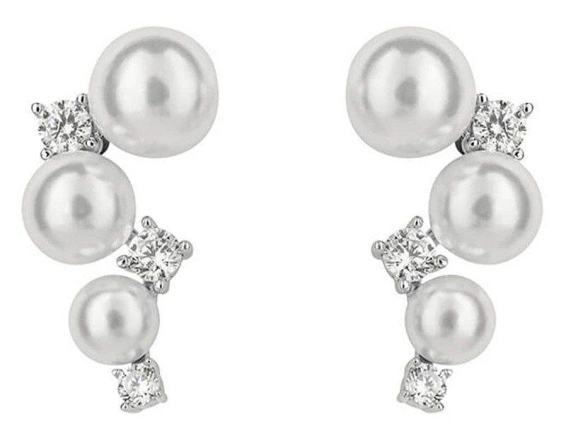 Mon-bijou - D6192 - Boucle d'oreille perle en argent 925/1000