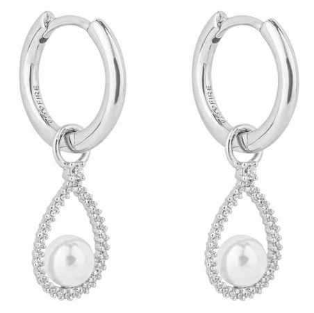 Boucle d'oreille perle en argent 925