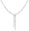 Collier de soirée zirconium ovales et rondes en argent 925