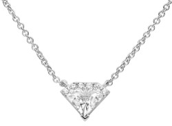 Collier zirconium forme diamant en argent 925