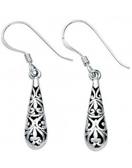 Boucle d'oreille oriental en argent 925