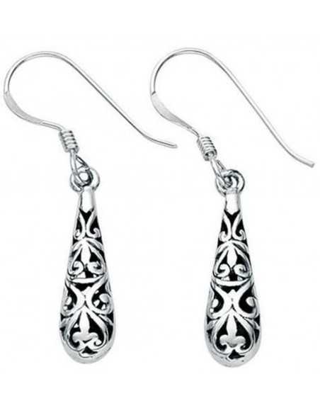 Mon-bijou - D3206a - Boucle d'oreille oriental en argent 925/1000