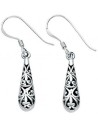 Mon-bijou - D3206a - Boucle d'oreille oriental en argent 925/1000
