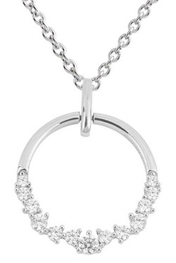 Collier zirconium en argent...