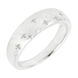 Bague étoiles en argent