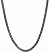 Mon-bijou - D4567 - Collier plaqué ionique noir en acier inoxydable