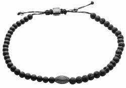 Bracelet Onyx et lave,...