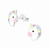 Boucle d'oreille licorne en argent 925