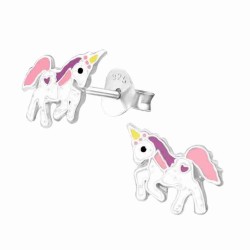 Boucle d'oreille licorne en...