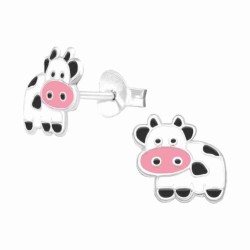 Boucle d'oreille vache en argent 925