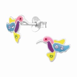 Boucle d'oreille colibri en...