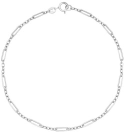 Bracelet mixte en or blanc 375