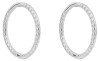 Boucle d'oreille en or blanc 375