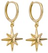Mon-bijou - D1005 - Boucle d'oreille étoile en or 375