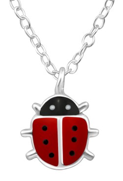 Collier coccinelle en argent 925