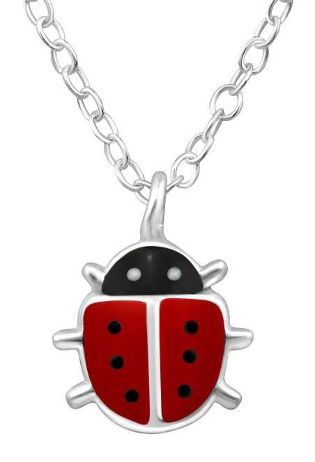 collier coccinelle en argent