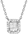 Mon-bijou - D385 - Collier diamant en or blanc 375/1000