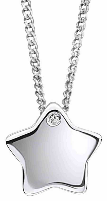 Collier étoile diamant pour enfant en argent 925