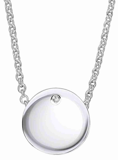 Mon-bijou - D5355 - Collier cercle diamant pour enfant en argent 925