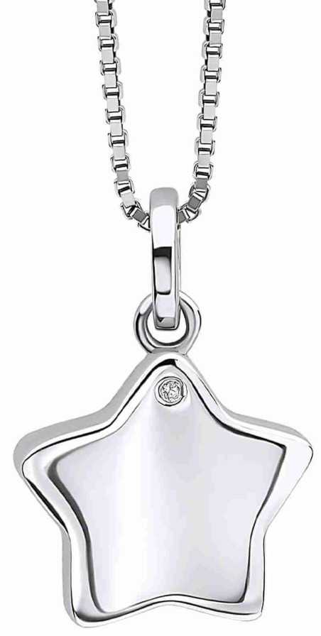 Collier étoile diamant pour enfant en argent 925