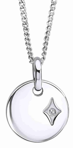 Mon-bijou - D5363 - Collier étoile et diamant pour enfant en argent 925