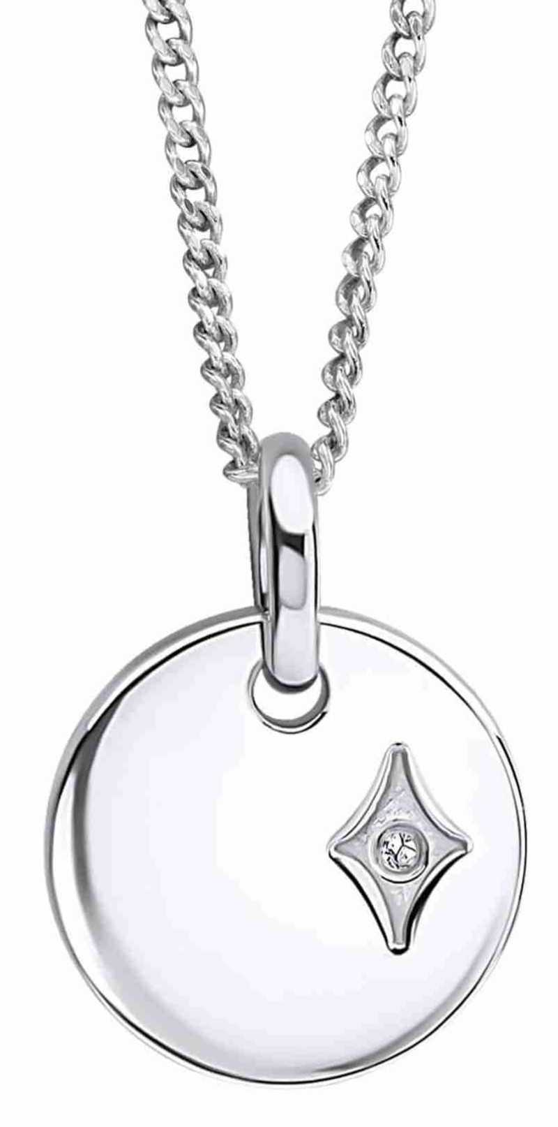 Collier étoile et diamant pour enfant en argent 925