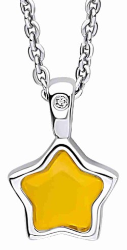 Collier étoile jaune et...