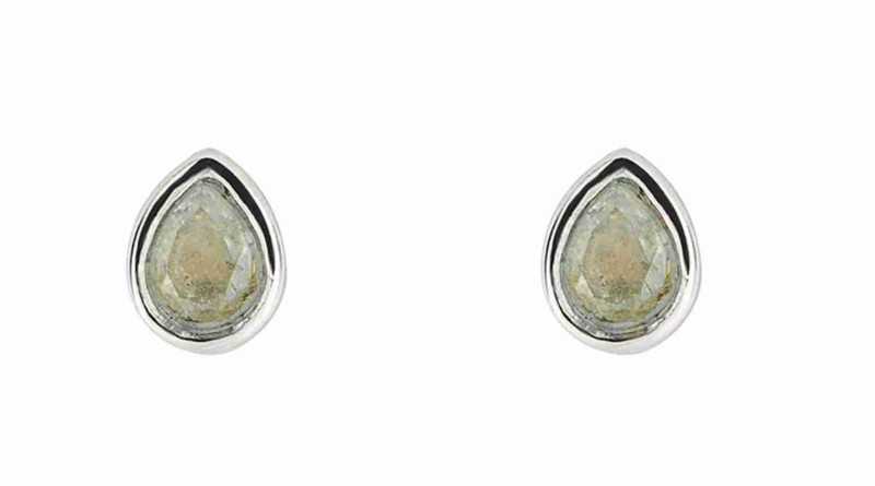 Boucle d'oreille aigue marine en argent 925