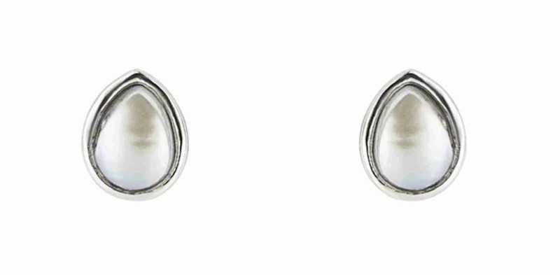 Boucle d'oreille perle en argent 925