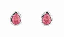 Mon-bijou - D6386 - Boucle d'oreille quartz rose en argent 925