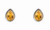 Mon-bijou - D6390 - Boucle d'oreille citrine jaune en argent 925