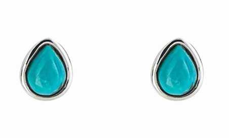 Boucle d'oreille turquoise en argent 925