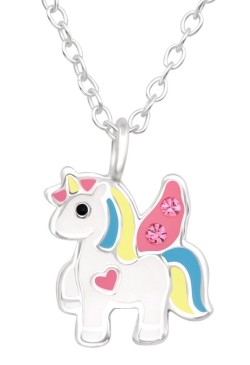 Collier licorne petit coeur...