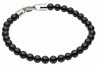 Bracelet onyx en acier inoxydable