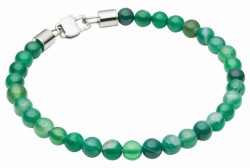 Bracelet jade en acier...