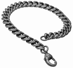 Mon-bijou - D5470 - Bracelet gris en acier oxydé