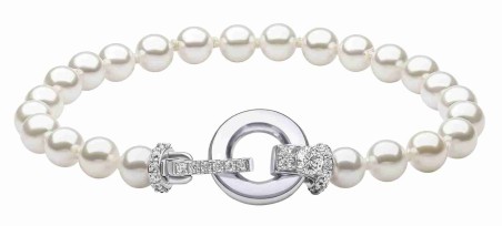 Mon-bijou - D5472 - Bracelet perle et zirconium en argent 925