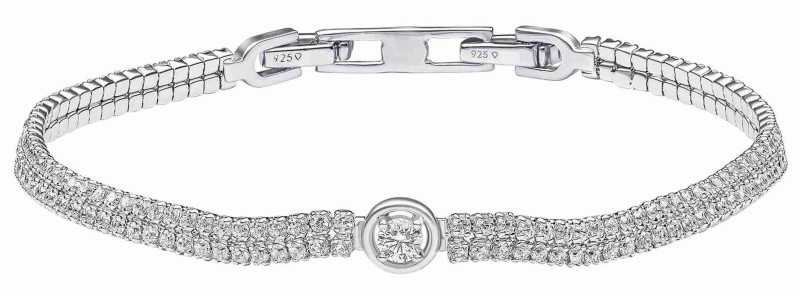 Bracelet zirconium blanc en argent 925