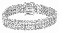 Bracelet zirconium blanc en...