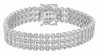 Bracelet zirconium blanc en argent 925