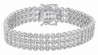 Mon-bijou - D5477 - Bracelet zirconium blanc en argent 925