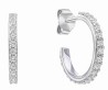 Boucle d'oreille zirconium en argent 925